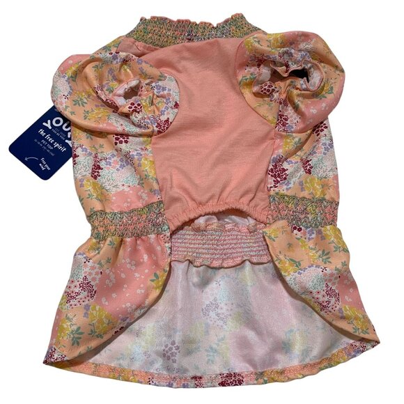 Youly Floral Smock Pet Top M 16-18 In Lightweight Stretchy Pink The Free Spirit - Picture 2 of 4